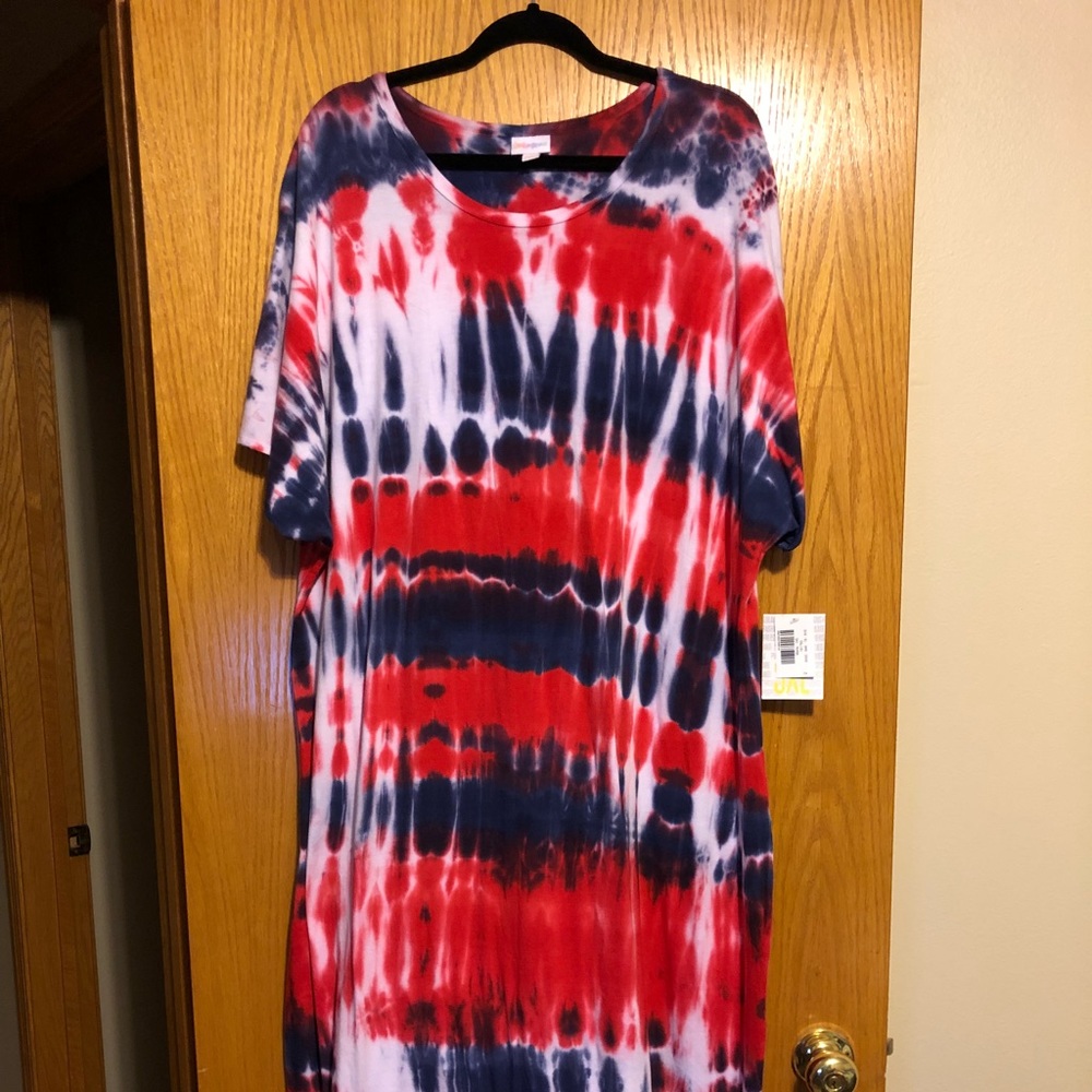 Tie dye maxi dress